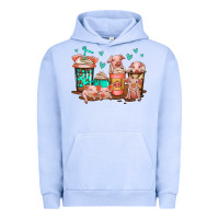 Pigment Grape Ice cute pigs coffee Urban Hoodie - Jasminsmagicworld