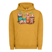 Pigment Peanut Butter cute pigs coffee Urban Hoodie - Jasminsmagicworld