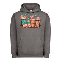 Pigment Tornado cute pigs coffee Urban Hoodie - Jasminsmagicworld