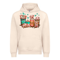 Sandshell cute pigs coffee Urban Hoodie - Jasminsmagicworld