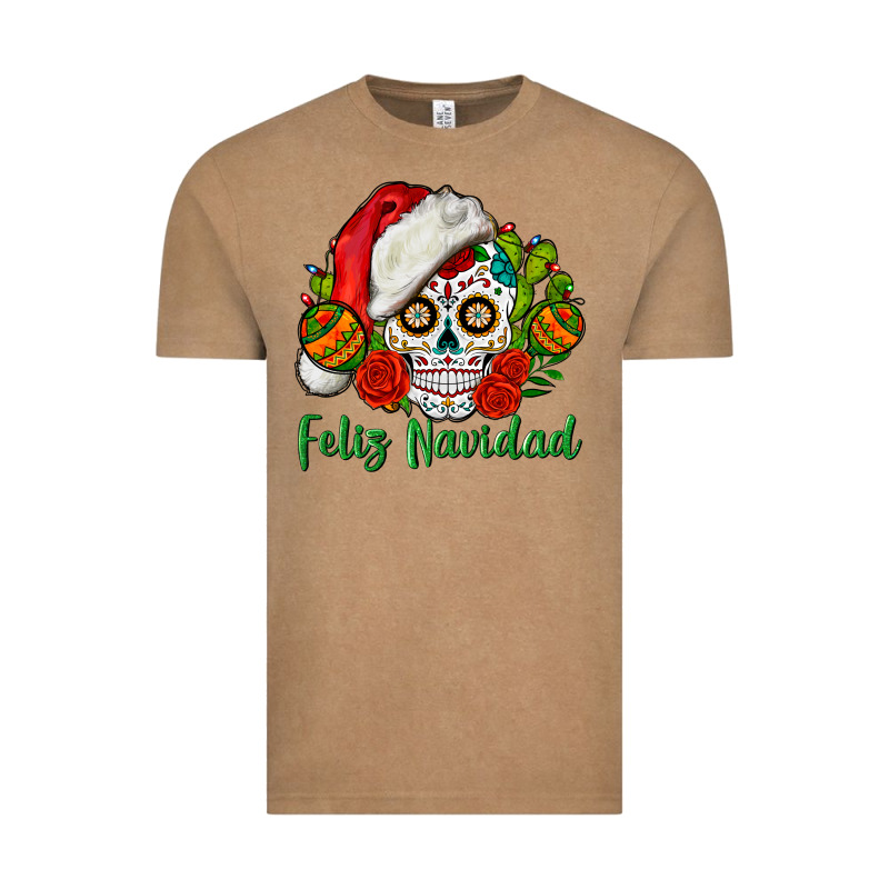 Feliz Navidad Skull Vintage Tee by BundleAndBundleShop | Teevron