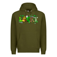 Army Green lucky nurse Premium Hoodie - Artiststas