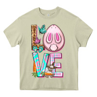 Mossy Love Rabbit Easter Day Heavy Core Tee - HowdyJamesFarm