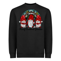 Black merry Christmas Gnomes Rainbow Heavyweight Sweatshirt - JahusDesignShop