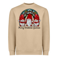 Merry Christmas Gnomes Rainbow Heavyweight Sweatshirt | Teevron