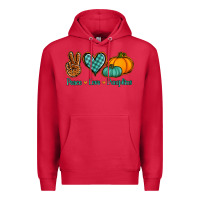 Cardinal peace love pumpkins Premium Hoodie - Jasminsmagicworld