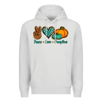 Dove Grey peace love pumpkins Premium Hoodie - Jasminsmagicworld