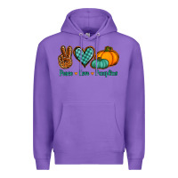 Purple peace love pumpkins Premium Hoodie - Jasminsmagicworld
