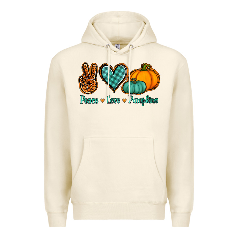 Peace Love Pumpkins Premium Hoodie by Jasminsmagicworld | Teevron