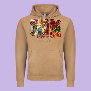Joy To The World Vintage Hoodie Designed By Cowhidedigitalart