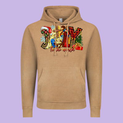 Joy To The World Vintage Hoodie Designed By Cowhidedigitalart