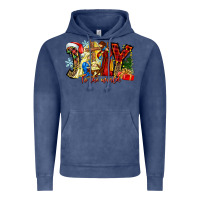 Vintage Denim Joy To The World Vintage Hoodie - CowhideDigitalArt