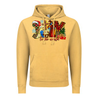 Vintage Mustard Joy To The World Vintage Hoodie - CowhideDigitalArt