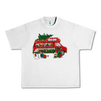 Lunar Rock christmas santa claus with retro van Urban Heavy Tee - BundleAndBundleShop