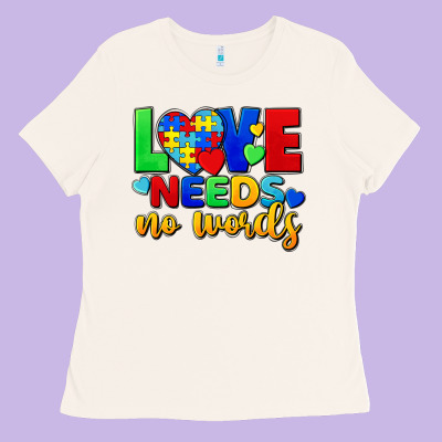 Love Needs No Words Ladies Tee Designed By Fadigitalartstudio