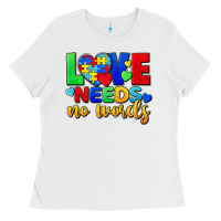 White Love needs no words Ladies Tee - FaDigitalArtStudio