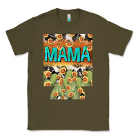 Army Green Western Mama can cooler Mother's Day Classic Tee - HowdyJamesFarm