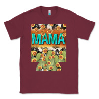 Burgundy Western Mama can cooler Mother's Day Classic Tee - HowdyJamesFarm