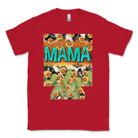 Red Western Mama can cooler Mother's Day Classic Tee - HowdyJamesFarm