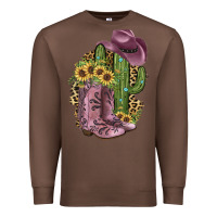 Chestnut Pink Cowboy Boots Premium Sweatshirt - JahusDesignShop