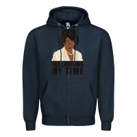 Navy maxine reclaiming my time funny political quote t shirt Zipper Hoodie - baoMotion