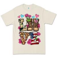 Bone love valentine's day army boots olivia Premium Tee - OliviaCreatesArt