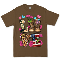 Cacao love valentine's day army boots olivia Premium Tee - OliviaCreatesArt