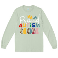 Matcha Proud Autism Mom Leopard Pattern Design Autism Awa Long Sleeve Tee - CowhideDigitalArt