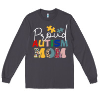 Smoke Proud Autism Mom Leopard Pattern Design Autism Awa Long Sleeve Tee - CowhideDigitalArt