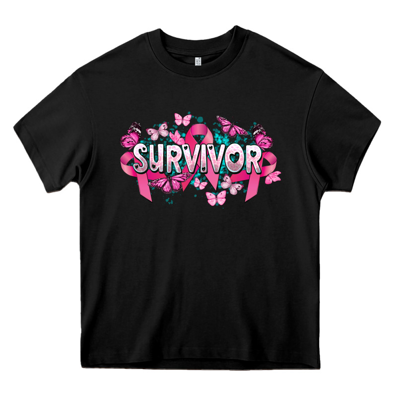 Cancer Survivor Cancer Awareness Heavy Core Tee by HowdyJamesFarm | Teevron