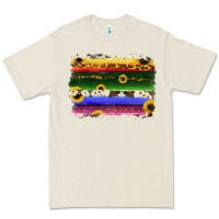 Serape Sunflowers Leopard Cowhide Background Premium Tee | Teevron