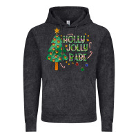 Vintage Black Jolly Jolly Babe Vintage Hoodie - CowhideDigitalArt