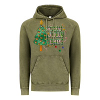 Vintage Olive Jolly Jolly Babe Vintage Hoodie - CowhideDigitalArt