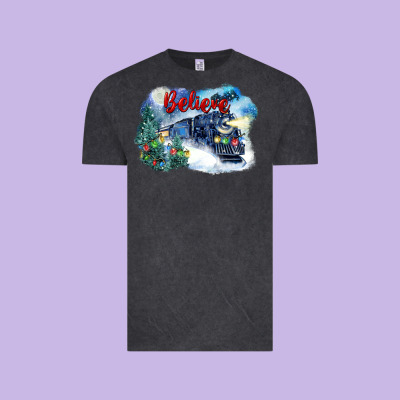 Believe Polar Express Vintage Tee Designed By Fadigitalartstudio
