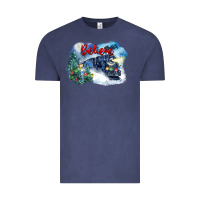 Vintage Denim believe polar express Vintage Tee - FaDigitalArtStudio