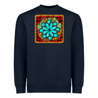 Navy gemstone cactus christmas coaster Heavyweight Sweatshirt - JahusDesignShop