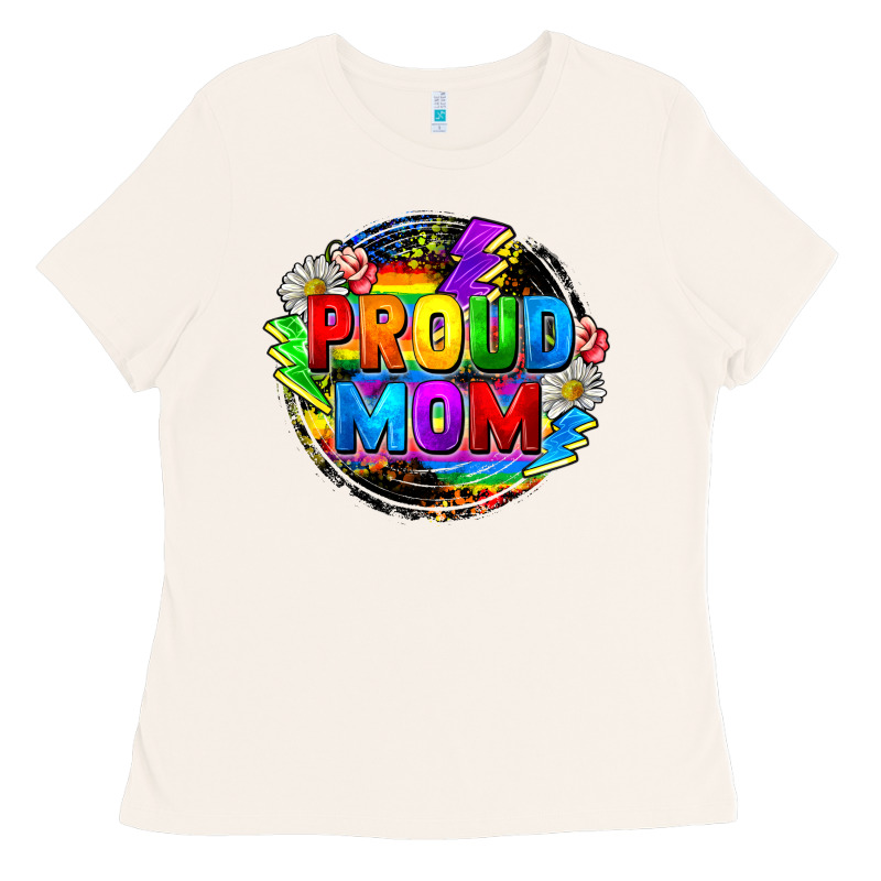 Proud Mom Lgbt Ladies Tee by FaDigitalArtStudio | Teevron