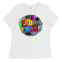 White proud mom lgbt Ladies Tee - FaDigitalArtStudio