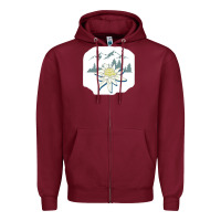 Burgundy roaring kitty 70987635 Zipper Hoodie - baoMotion