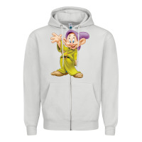 Dove Grey dopey Zipper Hoodie - baoMotion