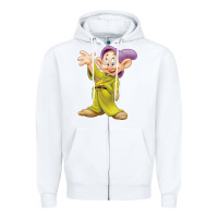 White dopey Zipper Hoodie - baoMotion