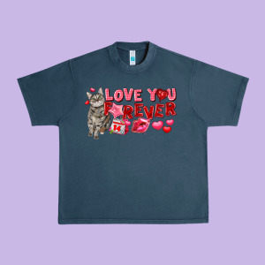 Love You Forever Urban Heavy Tee Designed By Fadigitalartstudio