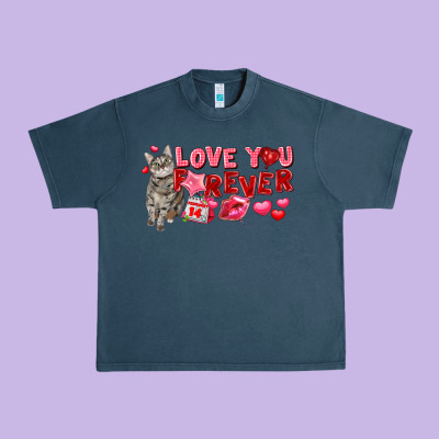 Love You Forever Urban Heavy Tee Designed By Fadigitalartstudio