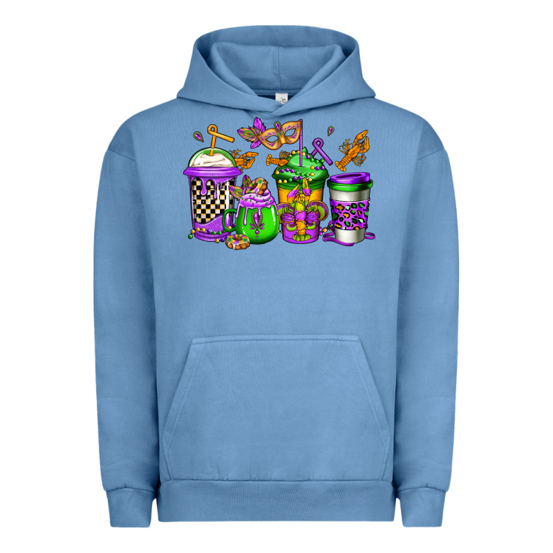 Mardi Gras Crawfish Coffee Urban Hoodie by Jasminsmagicworld | Teevron