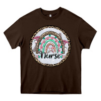 Chocolate Brown nurse coaster Heavy Core Tee - CowGirlArtShop