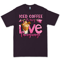 Plum iced coffee is my love language Premium Tee - OliviaCreatesArt