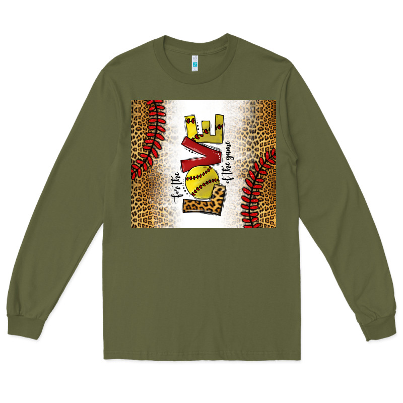 For The Love Of The Game Softball Long Sleeve Tee by chombo | Teevron