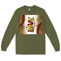 Army Green for the love of the game softball Long Sleeve Tee - chombo