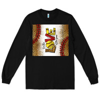 Black for the love of the game softball Long Sleeve Tee - chombo