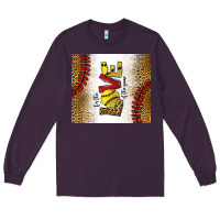 Plum for the love of the game softball Long Sleeve Tee - chombo